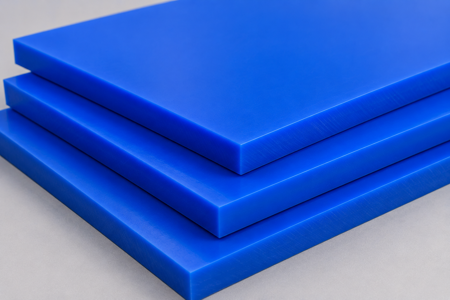 POM-C Blau für Lebensmittelindustrie | Platten & Zuschnitte